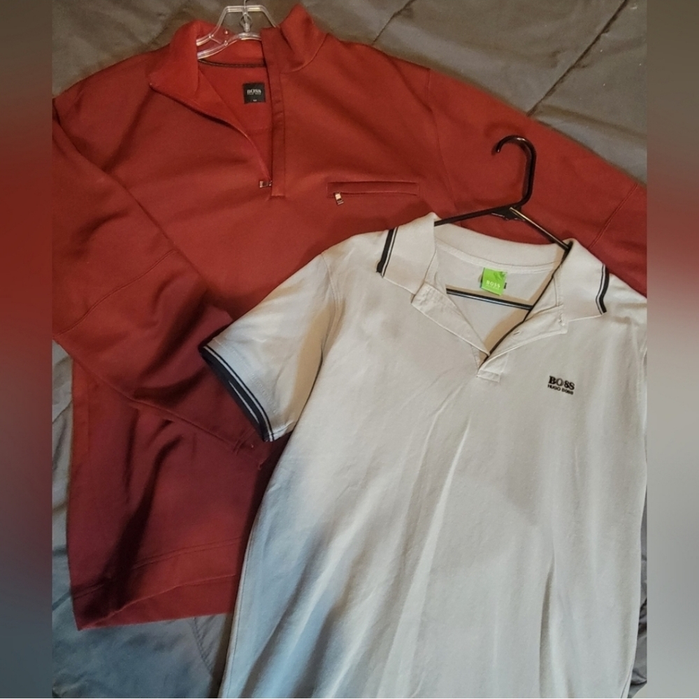 hugo boss polo size L